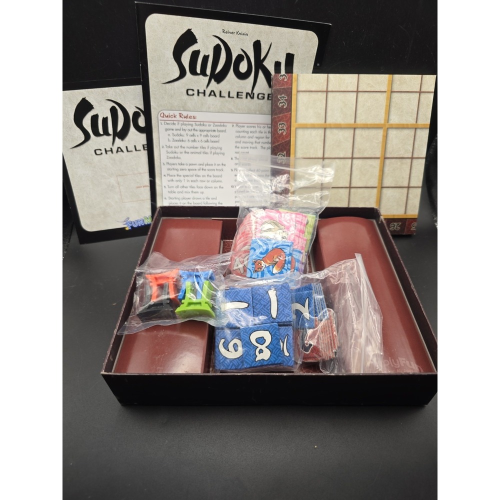 Sudoku Challenge Board Game Zoodoku For All Ages Simplyfun Complete Numbers Game